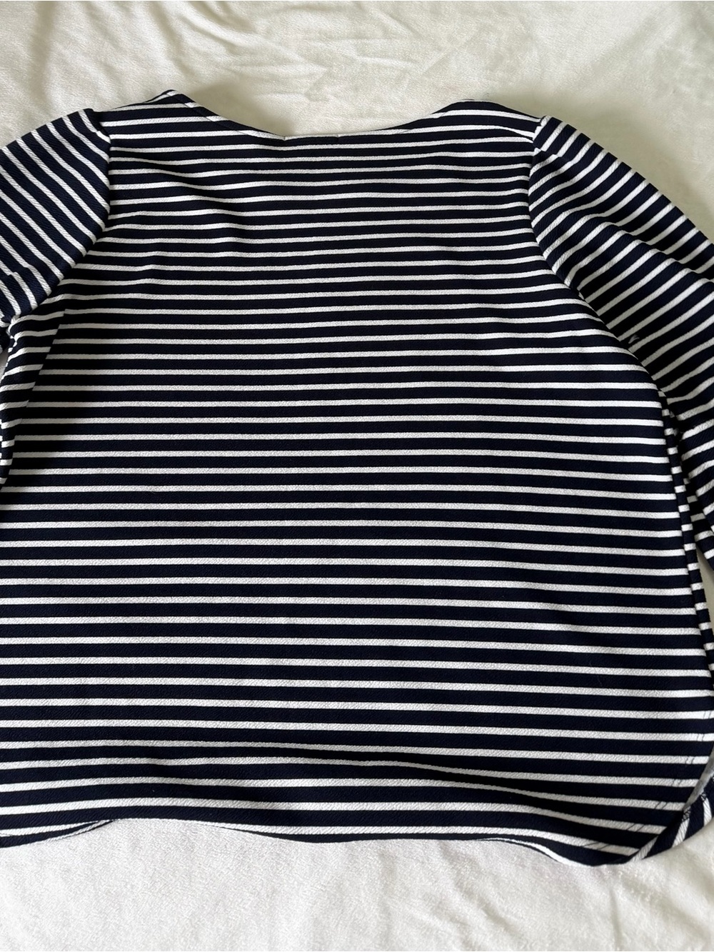 Green Envelope Navy and White Striped Top - Picture 5 of 7